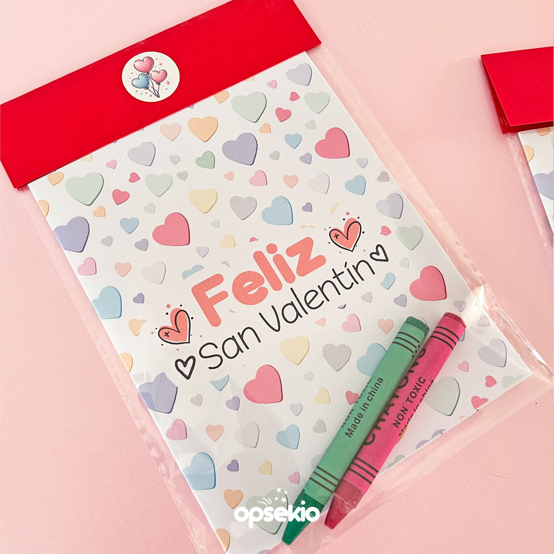 Regalos 14 de febrero activity book