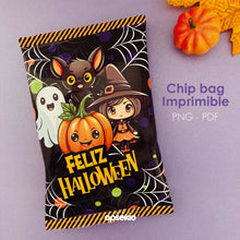 Dulceros halloween para imprimir chip bags halloween