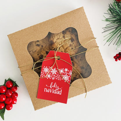 Caja para galletas navideñas